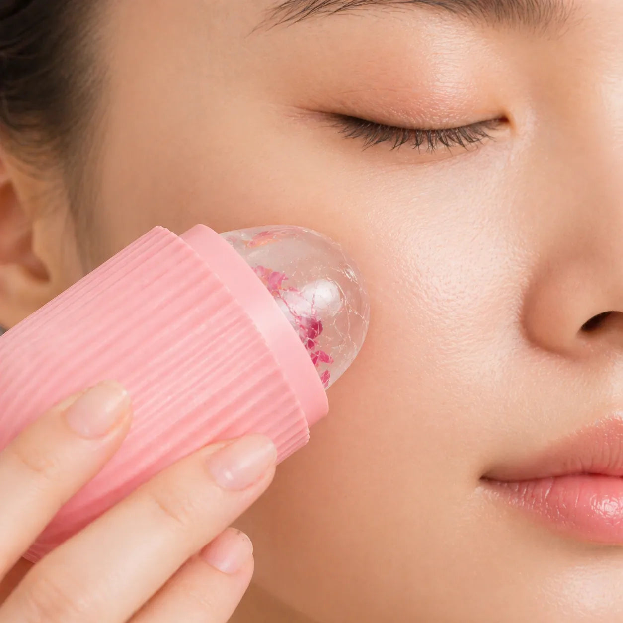 Ice Roller for Face – Reusable Skin Cooling & De-Puffing Tool