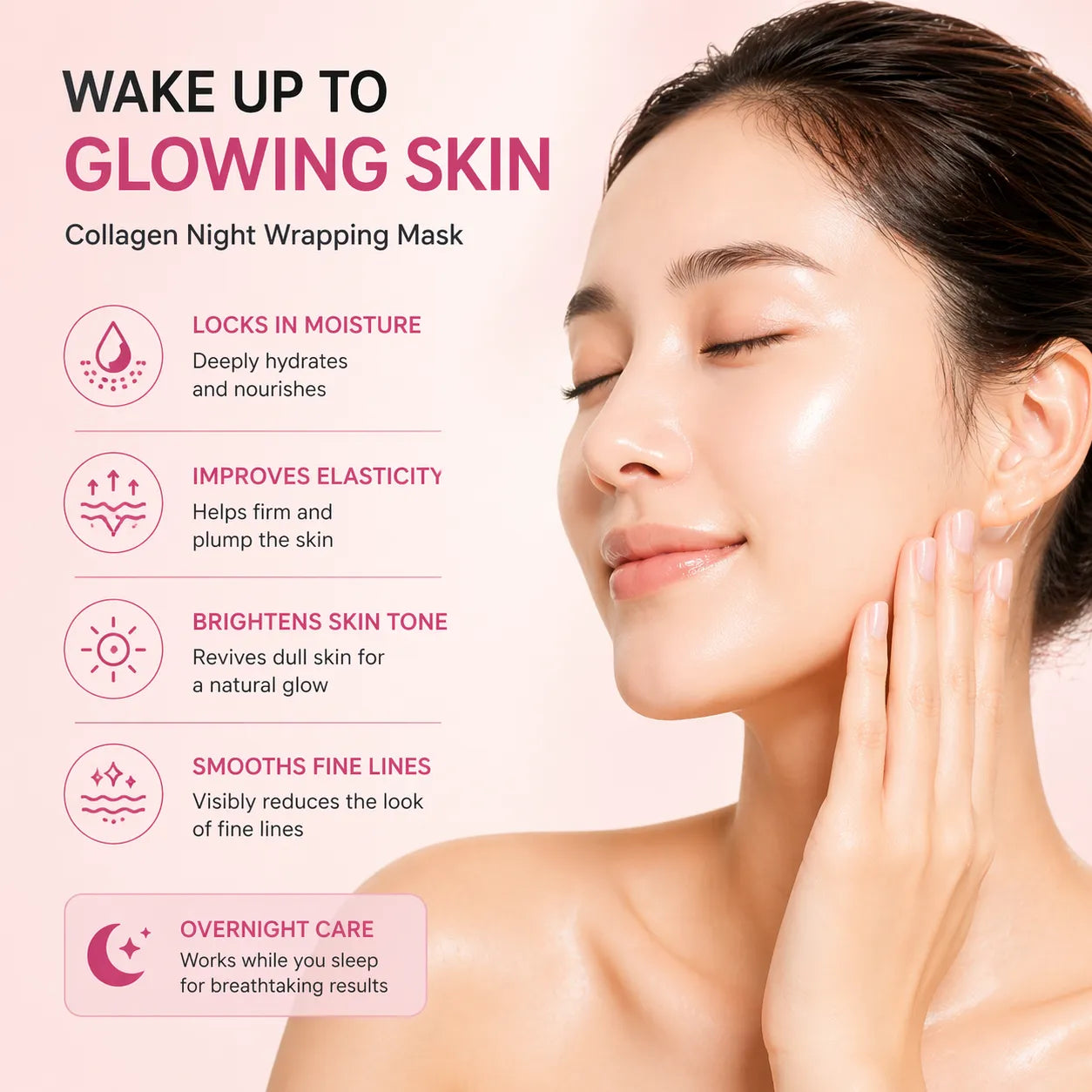 Collagen Night Wrapping Mask – Overnight Hydration & Glow Treatment (75ml)